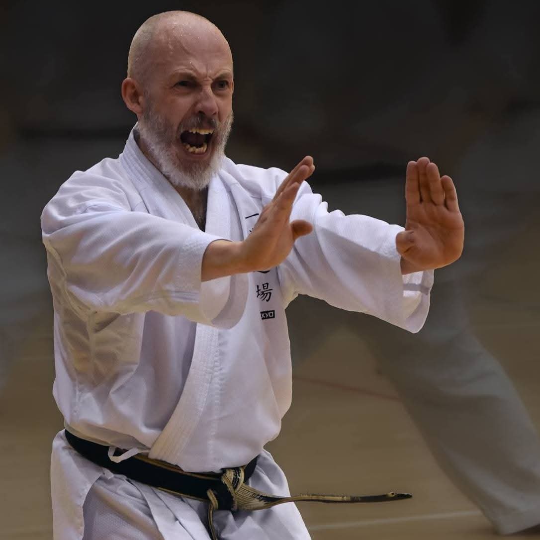 Sensei Paul performing kata